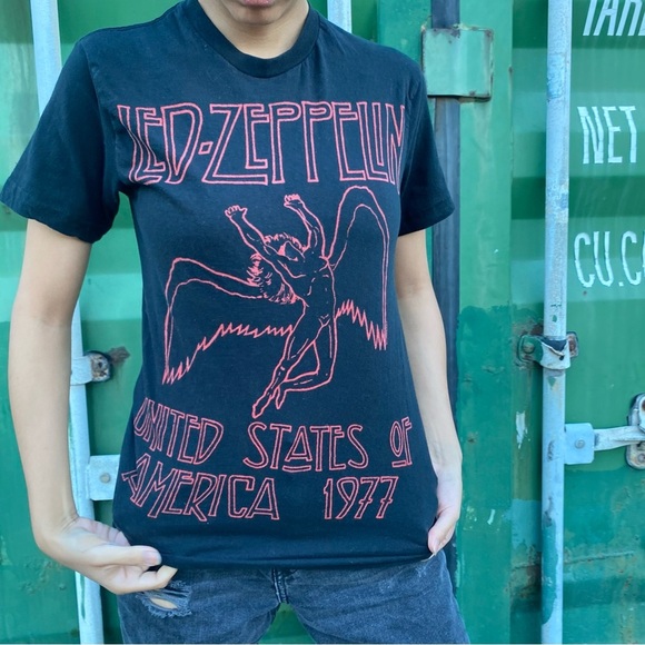 Black Led Zeppelin tee size S - Picture 2 of 3
